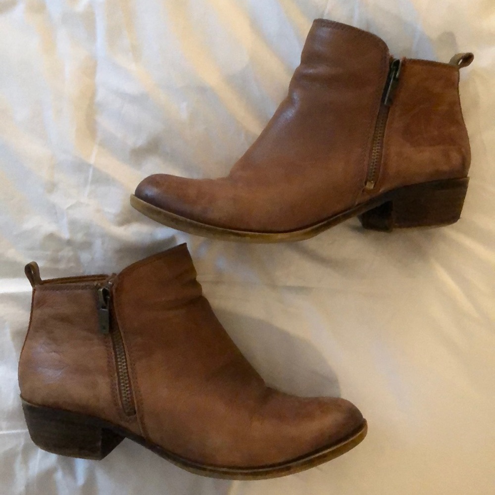 Lucky brand leather Booties
